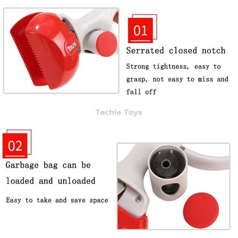 Portable Pet Toilet Picker With Garbage Bag(Blue)