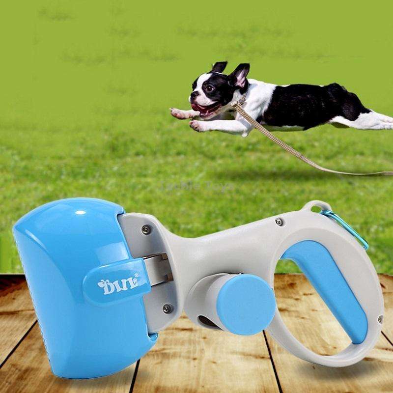 Portable Pet Toilet Picker With Garbage Bag(Blue)