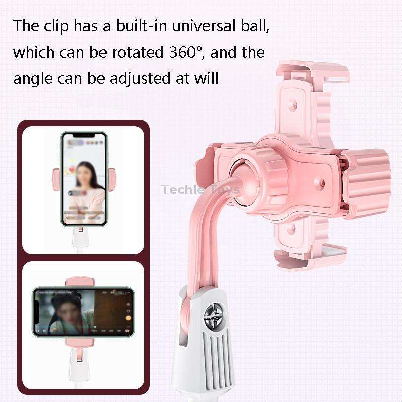 Multifunctional Lifting Colorful Live Bracket(Pink White)