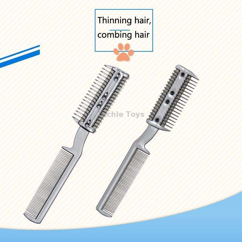 92502 2 PCS Pet Cleaning Dead Hair Hair Removal Knife Soft Hair Removal Comb