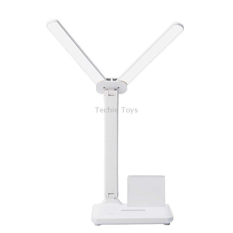 Double Head Lighting LED Charging Desk Lamp,Style: Plug-in Version+Cable