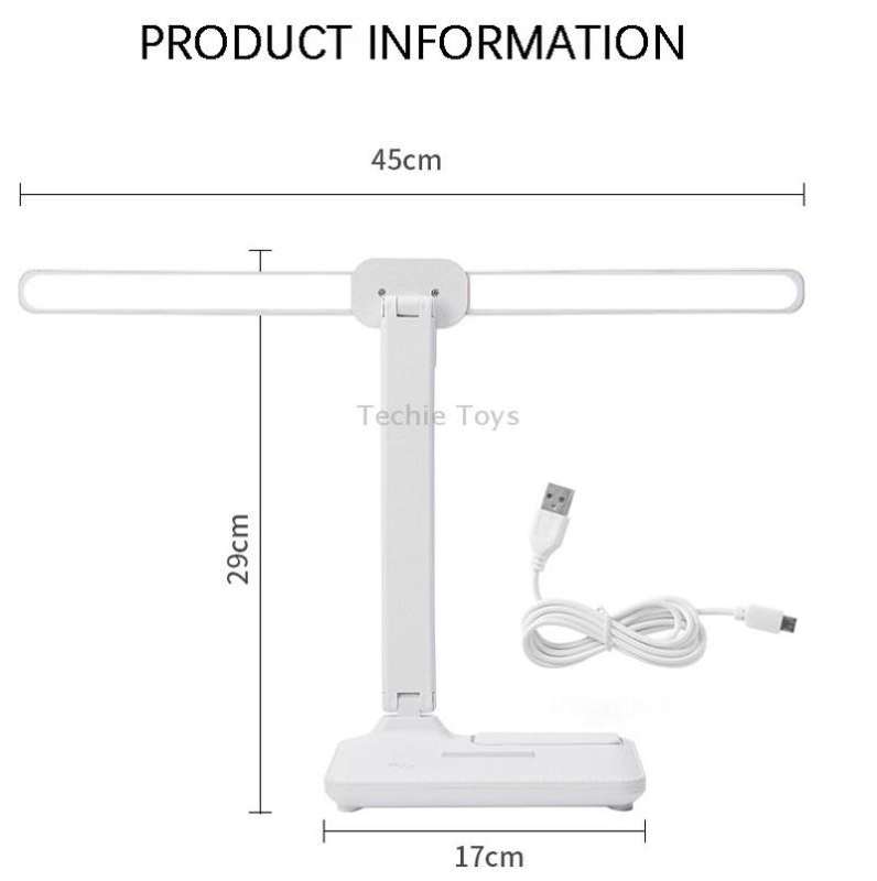Double Head Lighting LED Charging Desk Lamp,Style: Plug-in Version+Cable