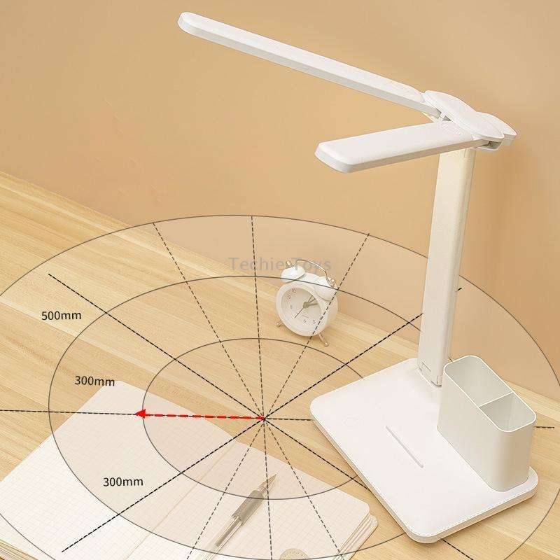 Double Head Lighting LED Charging Desk Lamp,Style: Plug-in Version+Cable