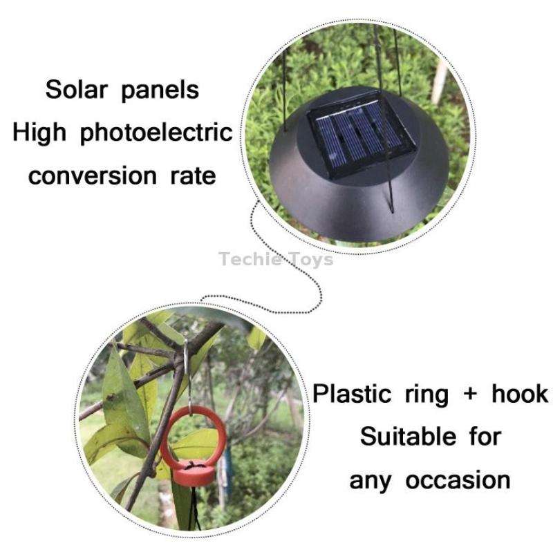 Solar Christmas Wind Chime Lights Outdoor Waterproof Colorful Decoration(D-008)