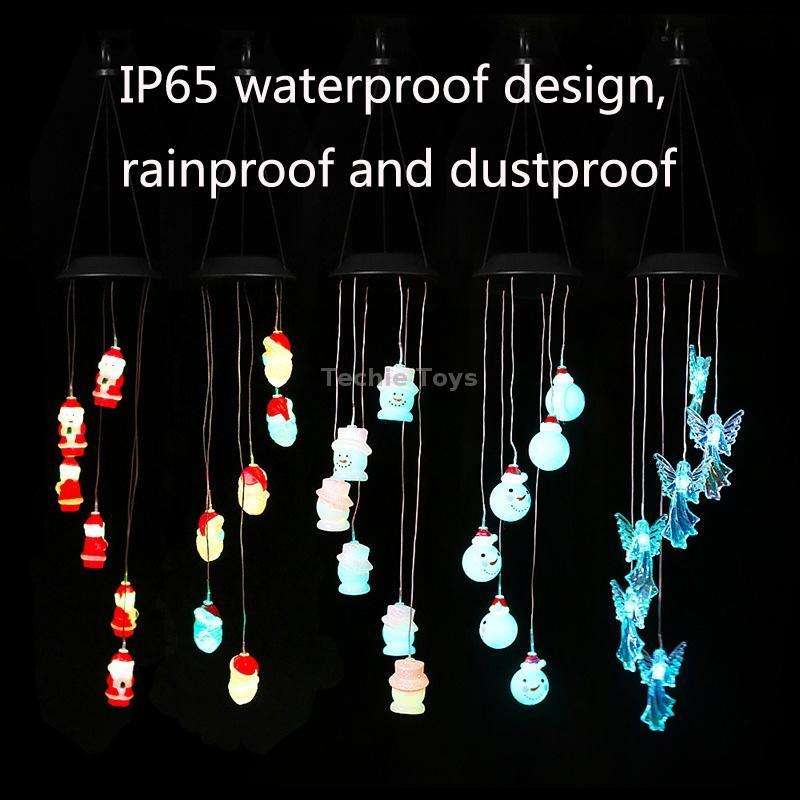 Solar Christmas Wind Chime Lights Outdoor Waterproof Colorful Decoration(D-008)