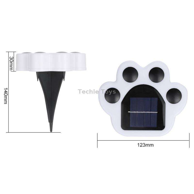 Bear Paw Outdoor Solar LED Courtyard Buried Light(White Light)