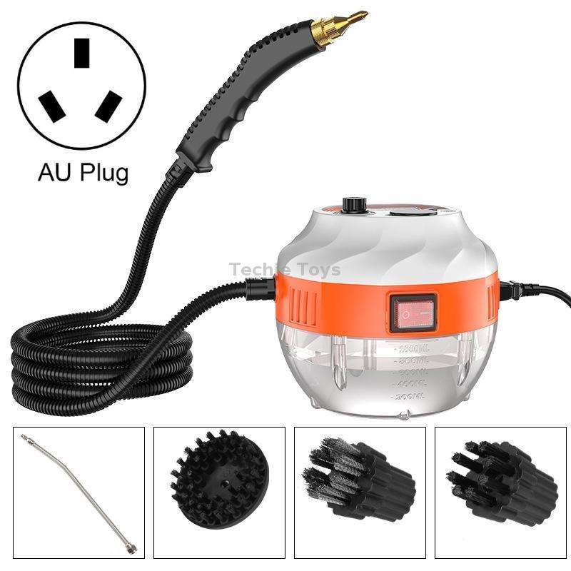 Steam Cleaner High Temperature Sterilization Cleaning Machine with 1L Water Tank 220V AU Plug(White)
