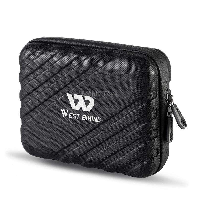 WEST BIKING 2L Folding Bike Hard Shell Storage Bag(Black)