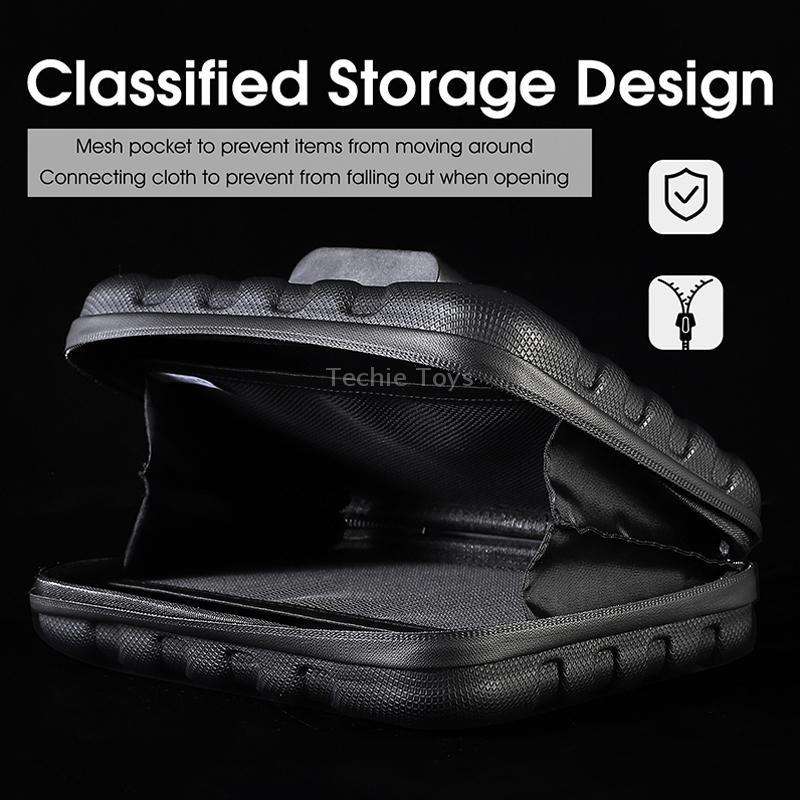 WEST BIKING 2L Folding Bike Hard Shell Storage Bag(Black)