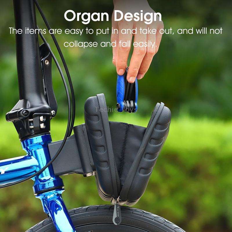 WEST BIKING 2L Folding Bike Hard Shell Storage Bag(Black)