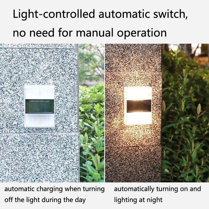 6 LED Solar Night Light Home Outdoor Decorative Garden Lamp(Colorful Light)