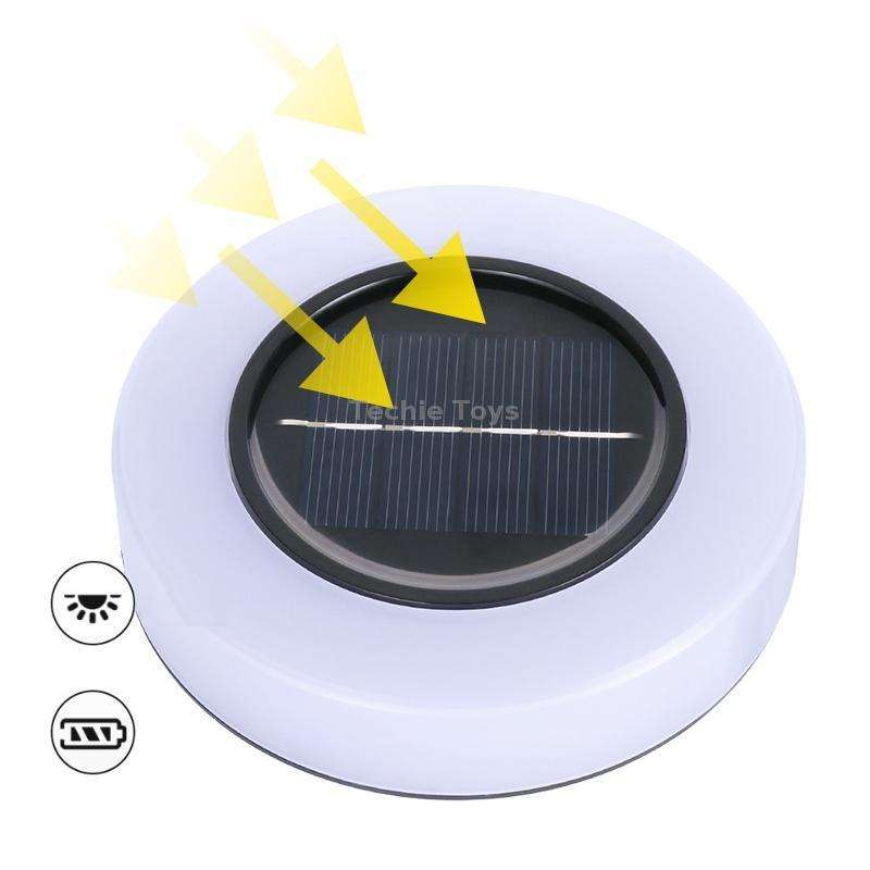 Solar Garden Waterproof Outdoor Fog Buried Lamp Stair Decoration(Color Light)