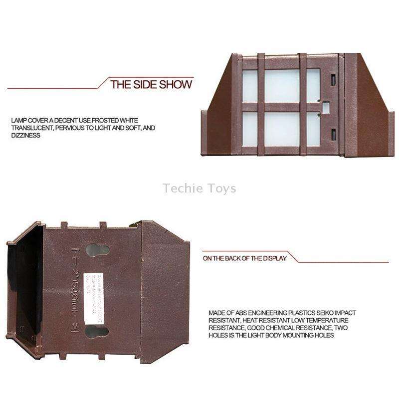 5180113 Solar Outdoor Waterproof Panes Wall Light(White Light)