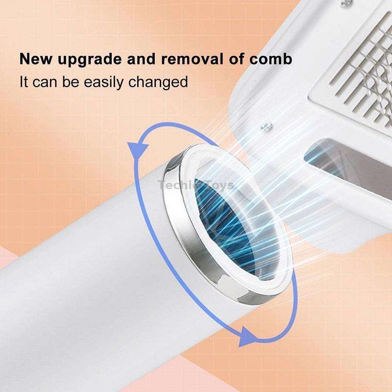 Pet Electric Comb Cat And Dog Brushing Cleaning Hair Dryer, Specification: UK Plug(3 Generation 866