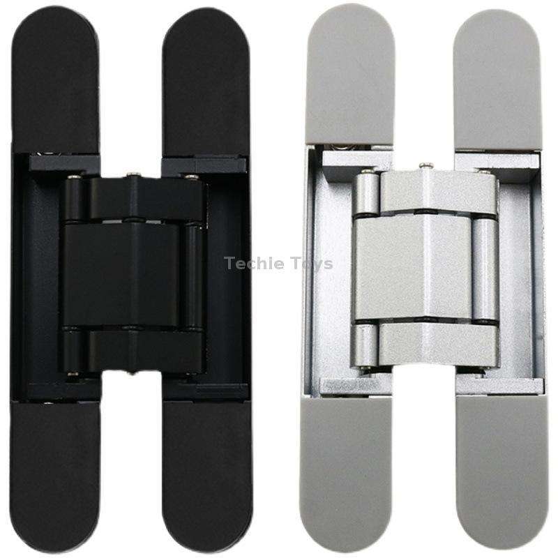 Three-Dimensional Adjustable Cross Hinge Folding Door Concealed Hinge, Specification: No. 1 Sand Sil