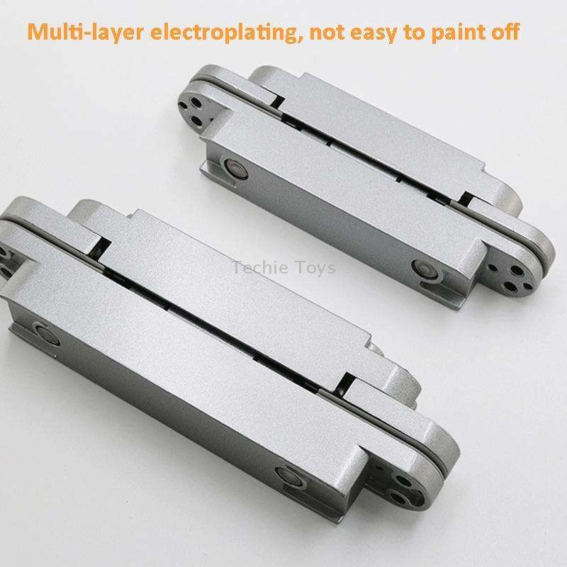 Three-Dimensional Adjustable Cross Hinge Folding Door Concealed Hinge, Specification: No. 4 Dumb Bla