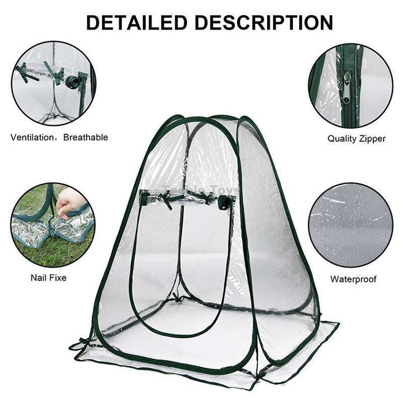 Foldable Portable Gardening Rain-Shading Greenhouse, Specification: 70x70x80cm