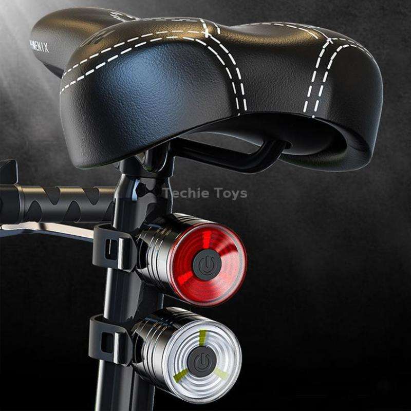 2 PCS AS-08 200LM Aluminum Alloy LED Bicycle Taillight(White)