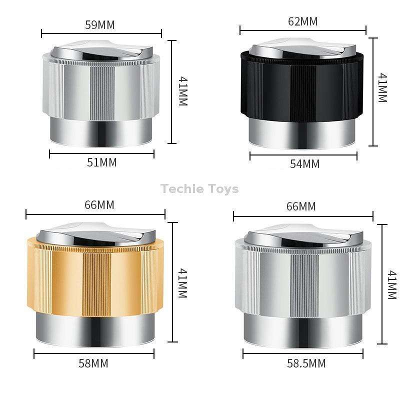 YK33258 Stainless Steel Double-Ended Coffee Cloth Dispenser, Size: 58mm(Black Finger Buckle Type)