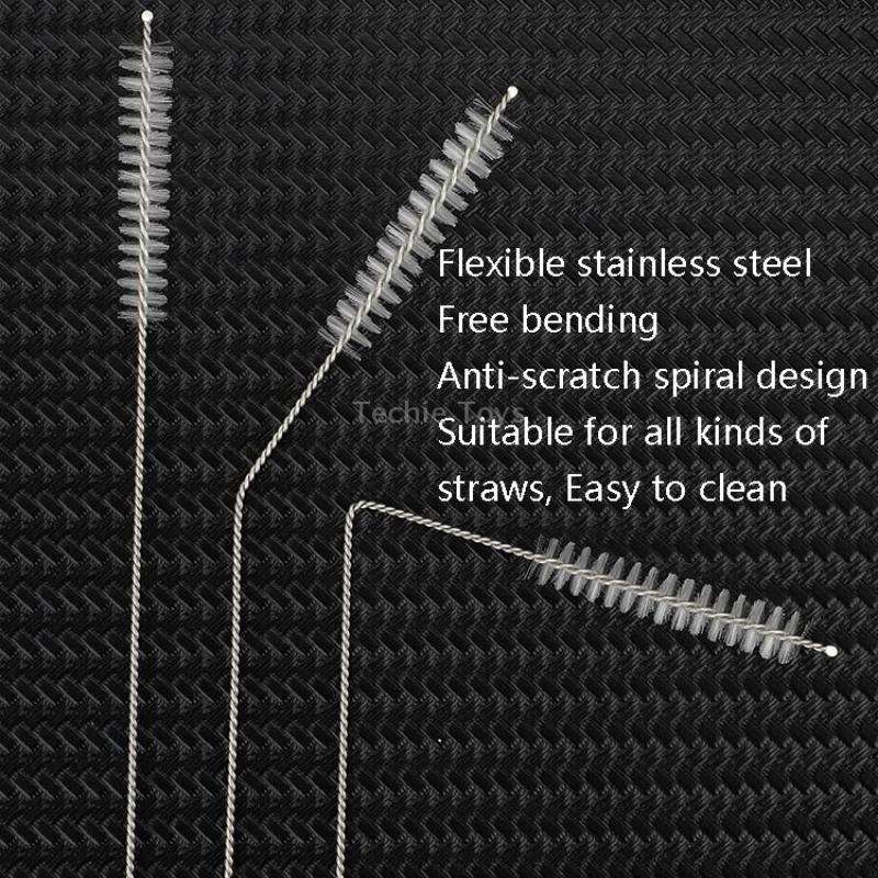 50 PCS Stainless Steel Brush Bottle Cleaning Brush, Size: 23cm