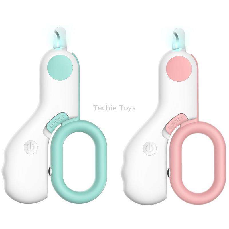 Pet Nail Clippers With LED Blood Line Light(Blue)