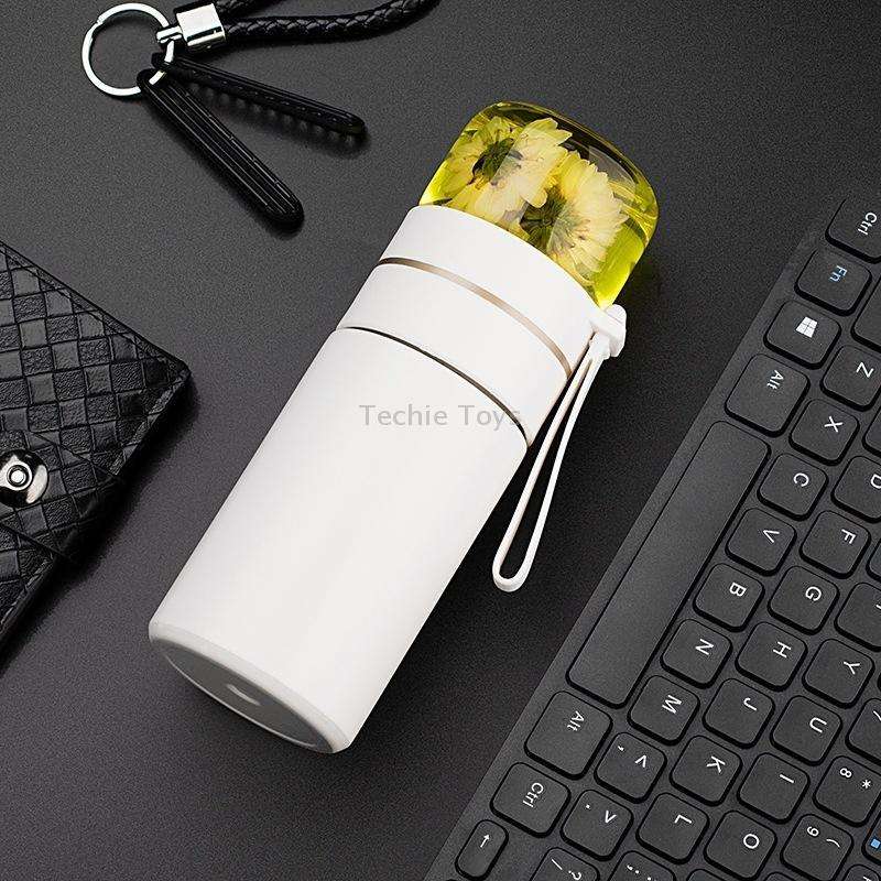 739 316 Stainless Steel Tea Glass Thermos Cup(White)