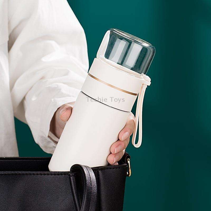 739 316 Stainless Steel Tea Glass Thermos Cup(White)