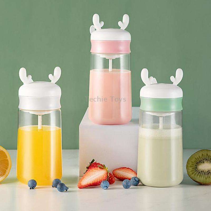 V7 Automatic Electric Stirring Cup Plastic Shake Cup(Light Green)