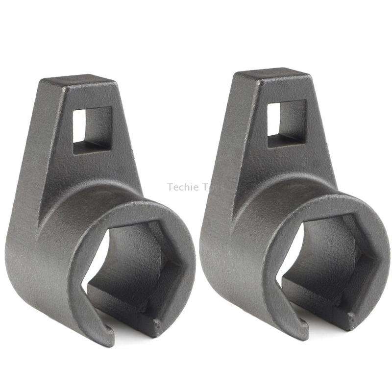 2 PCS 22mm Car Oxygen Sensor Sleeve Disassembly Wrench Tools(Black)