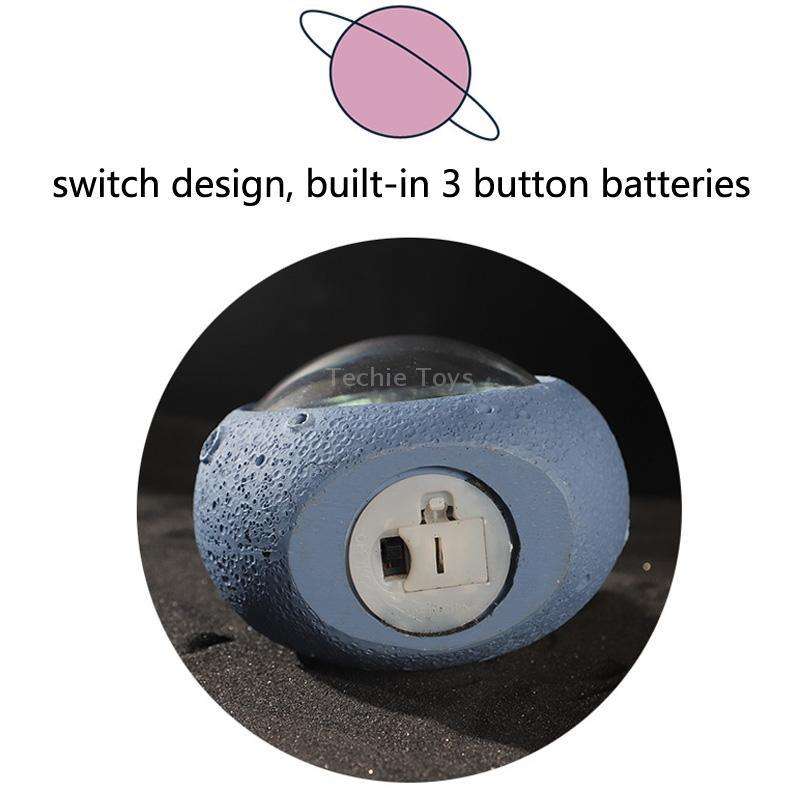 W1153 Resin Planet Night Light Home Decorations, Style: Kitten Astronaut
