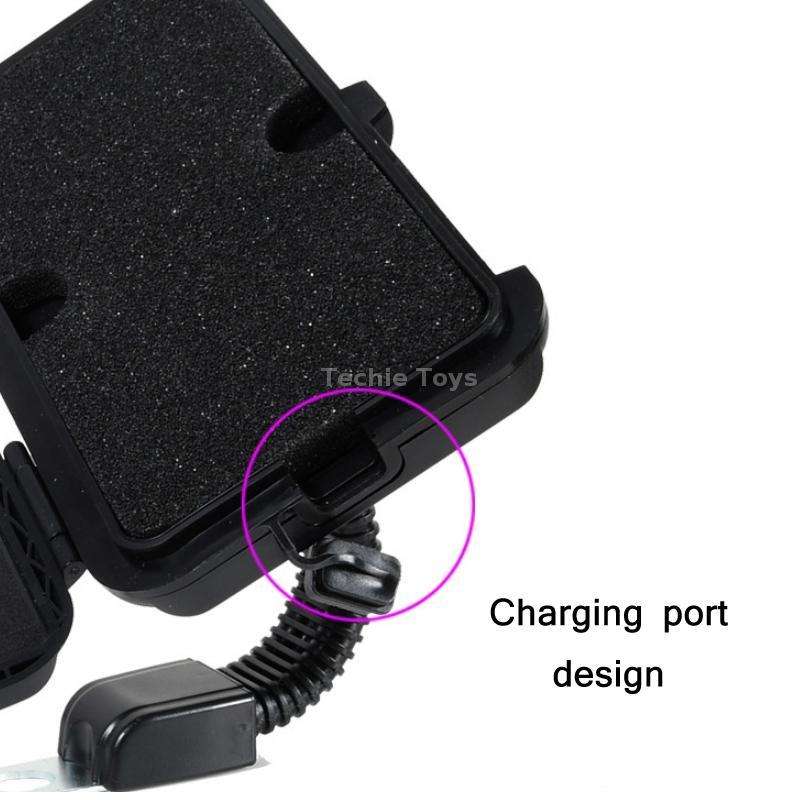 Motorcycle Bicycle Waterproof Mobile Phone Holder, Style: Flat Button (6.5 inch)