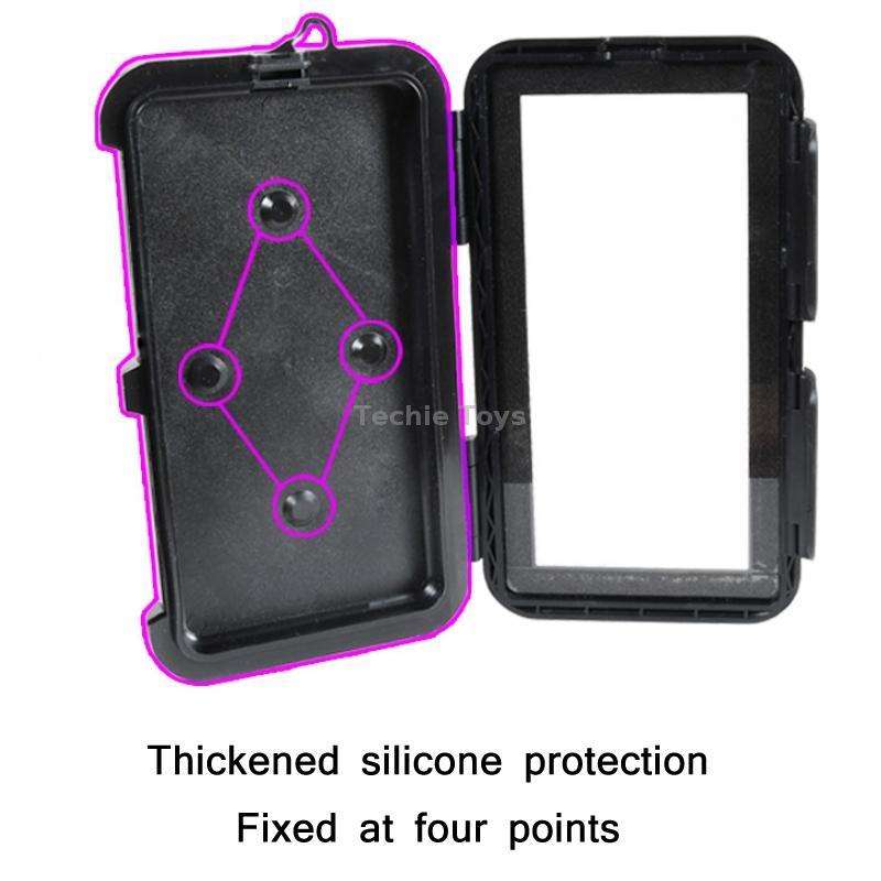 Motorcycle Bicycle Waterproof Mobile Phone Holder, Style: Flat Button (6.5 inch)