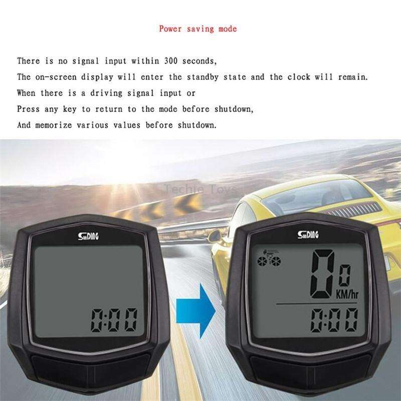 SUNDING SD-581 Bicycle Wired Code Meter Speedometer Odometer(English Display)