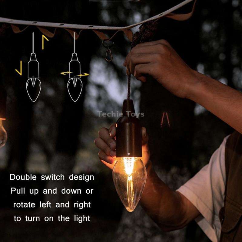 Camping Tent Pull-switch Atmosphere Night Light, Style: Small Spherical