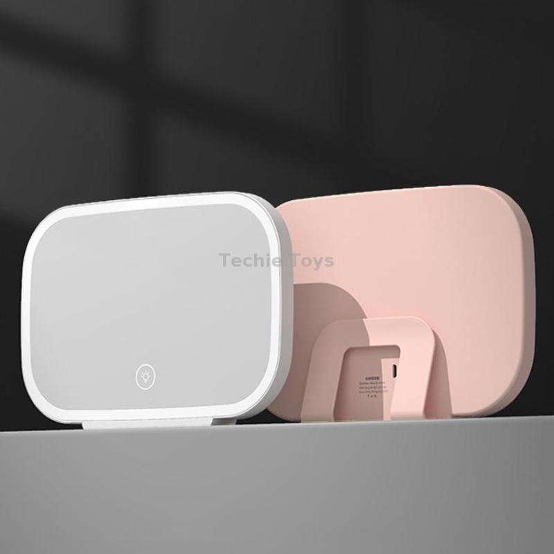 Car Sun Visor Makeup Mirror With LED Light(Pink)