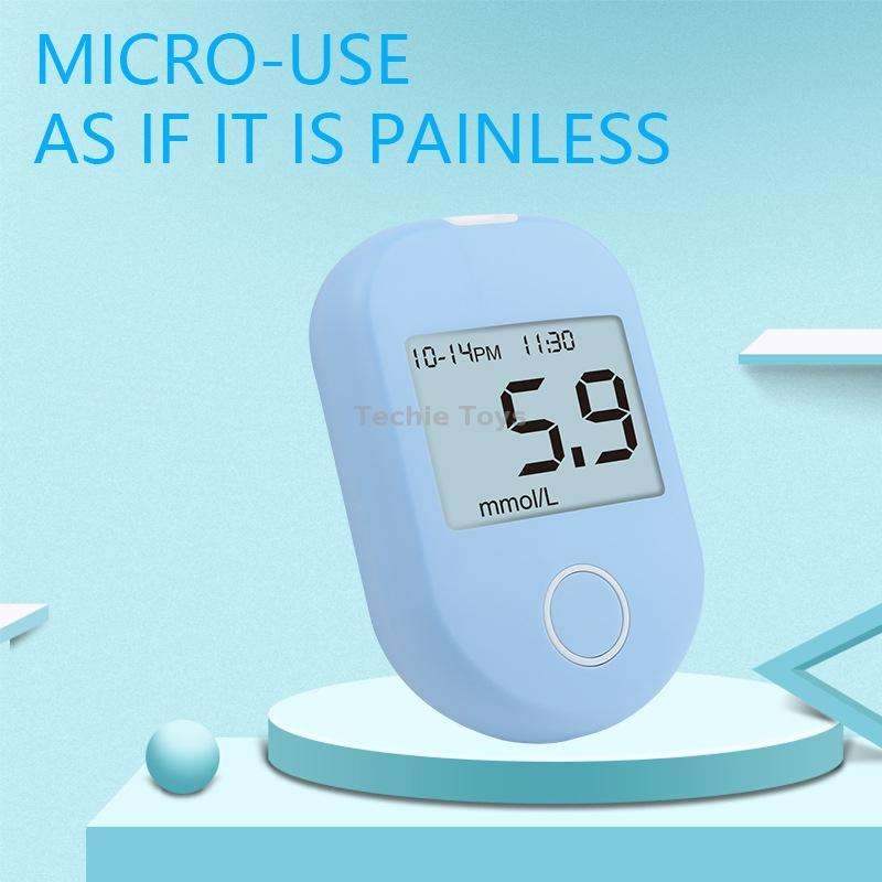 803 LCD Screen Home Automatic Blood Glucose Test, Shape: Set(English Version)