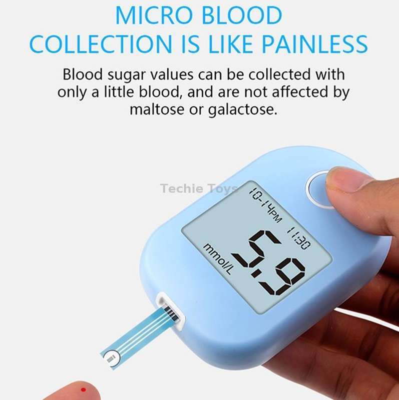 803 LCD Screen Home Automatic Blood Glucose Test, Shape: Set(English Version)