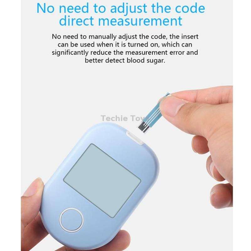 803 LCD Screen Home Automatic Blood Glucose Test, Shape: Set(English Version)
