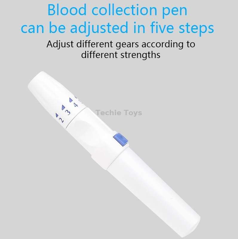 803 LCD Screen Home Automatic Blood Glucose Test, Shape: Set(English Version)