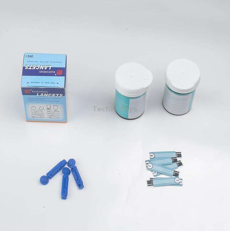 803 LCD Screen Home Automatic Blood Glucose Test, Shape: Set(English Version)