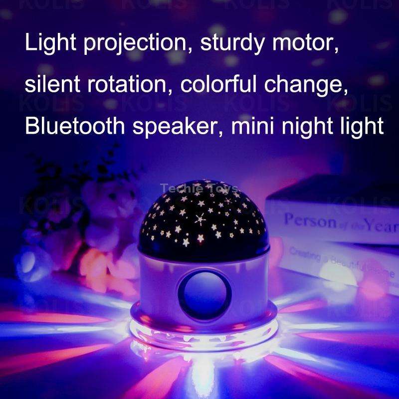 Bluetooth Music Starry Sky LED Projection Lamp, Spec: EU Plug