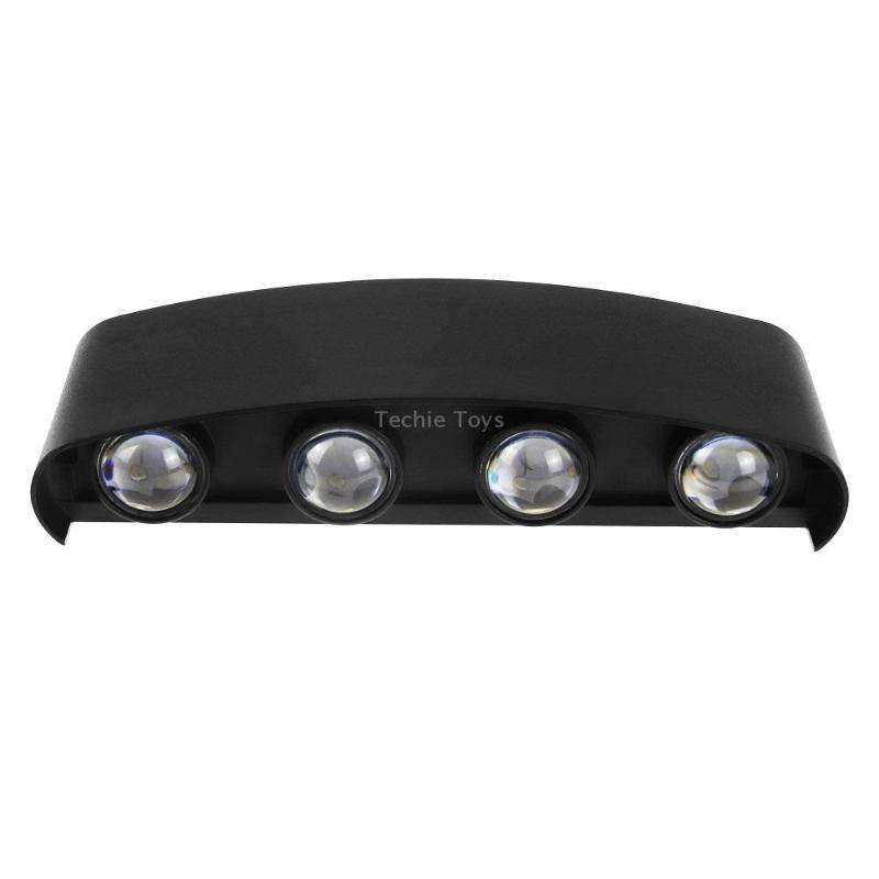 8 LEDs Garden Aluminum Double Head Wall Light(Warm White Light)