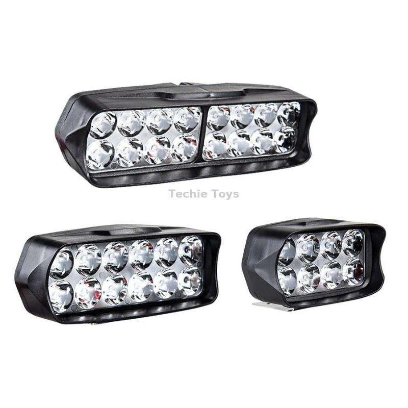 2 PCS MK-265 Motorcycle Character Shooting Light Auxiliary Day Running Light, Style: 12 LEDs
