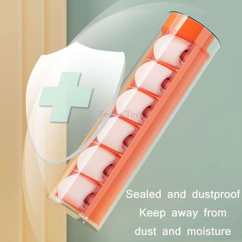 Cylindrical Type Socks Panties Dustproof Storage Box(White)