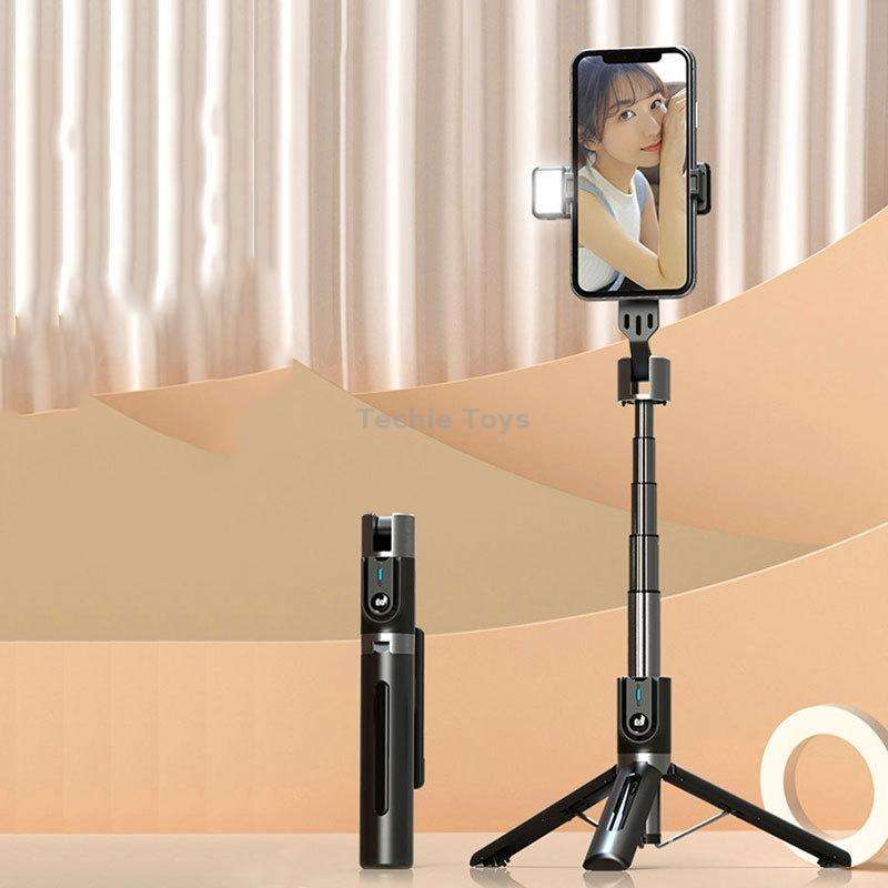 Mobile Phone Tripod Bluetooth Remote Control Live Selfie Stick, Specification: P96D Single Light