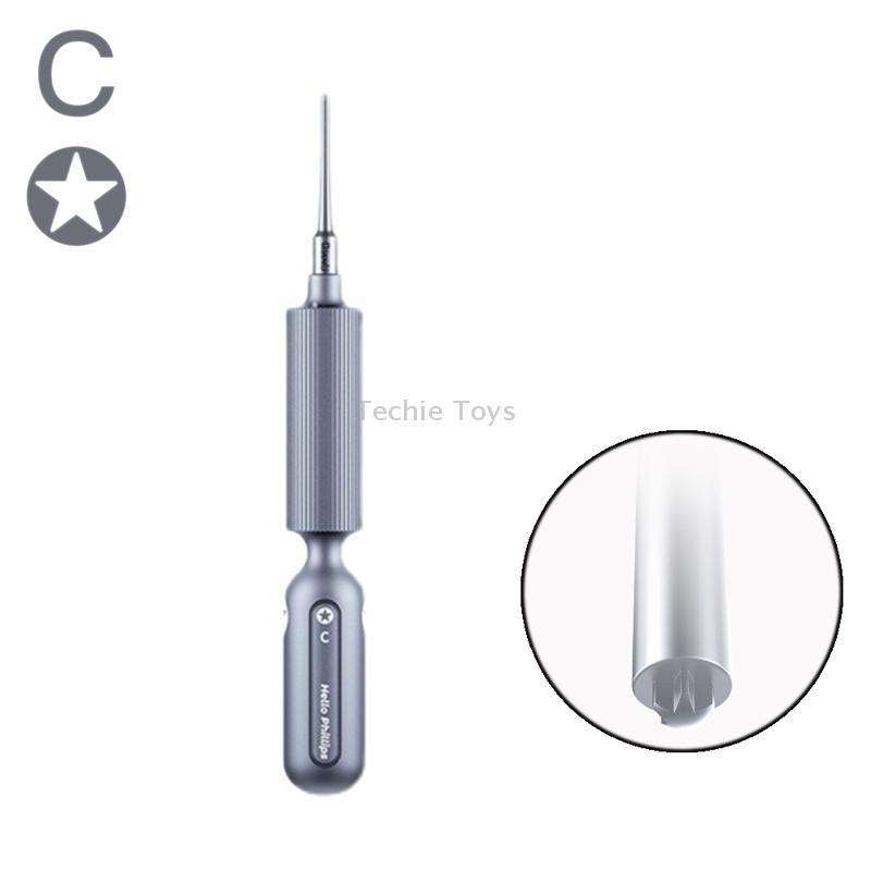 Qianli Super Tactile Grip-Type Precision Silent Dual-Bearing Screwdriver, Series: Type C Pentalibe