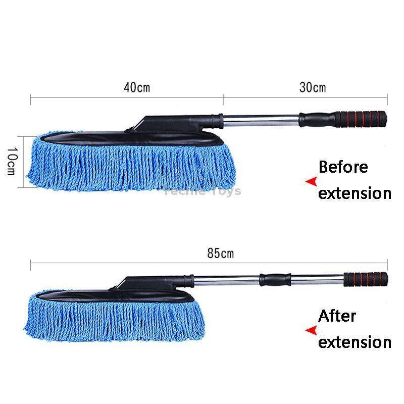 CS-365 Multifunctional Car Washing Telescopic Long-Handled Brush, Color: Blue (OPP Bag)