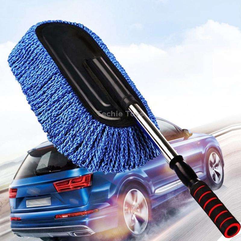 CS-365 Multifunctional Car Washing Telescopic Long-Handled Brush, Color: Blue (OPP Bag)