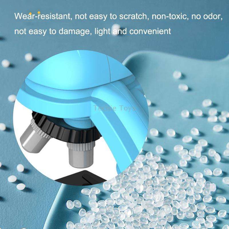 GB002 HD 1200 Times Wide Angle Microscope Children Educational Toys(Blue)