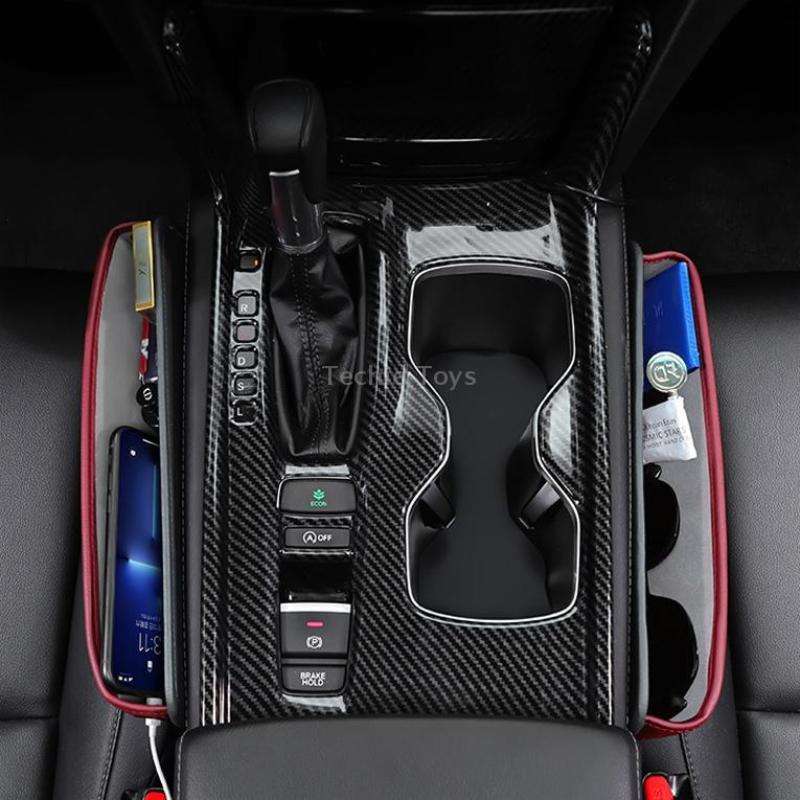SUSISUN 049 Multifunctional Car Seat Slit Storage Box, Color: Brown